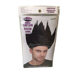 Fun World ANIME Cartoon Adult Standing Up Black Wig